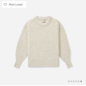 Everlane Oversized Alpaca Crew in Almond